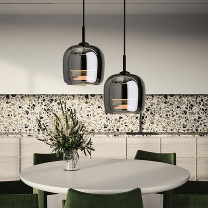 Nordic Black Glass Pendant Light - TheOrivana