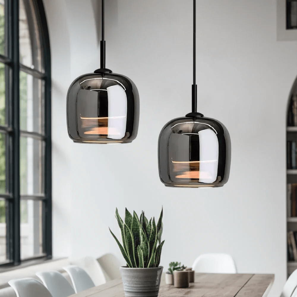 Nordic Black Glass Pendant Light - TheOrivana