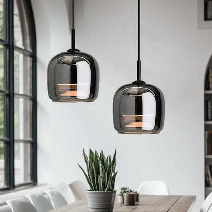 Nordic Black Glass Pendant Light - TheOrivana