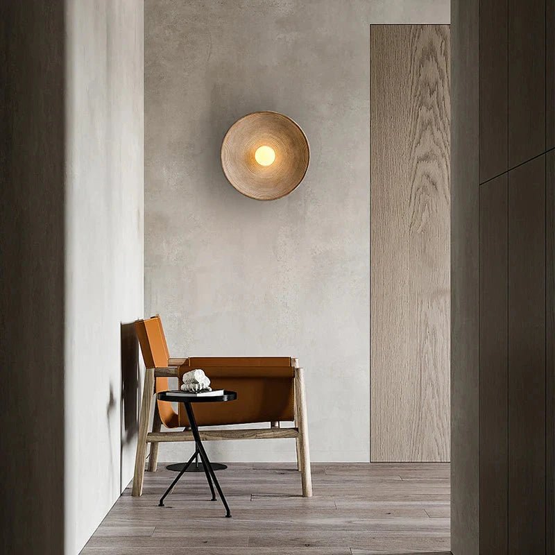 Nordic Creative Retro Round Wall Lamp - TheOrivana