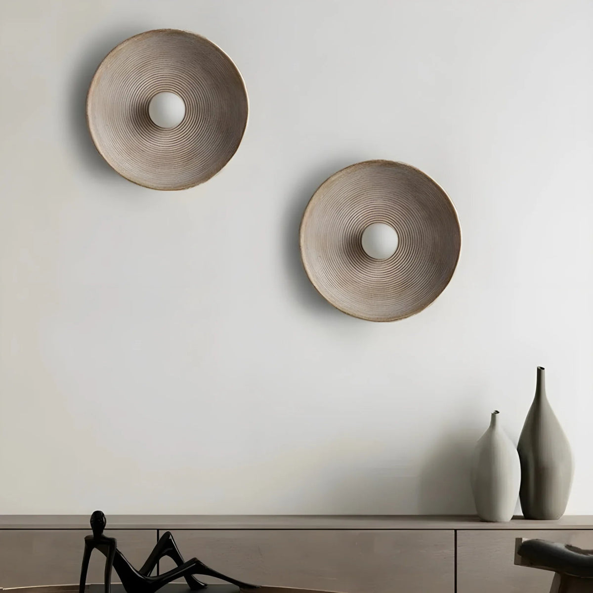 Nordic Creative Retro Round Wall Lamp - TheOrivana
