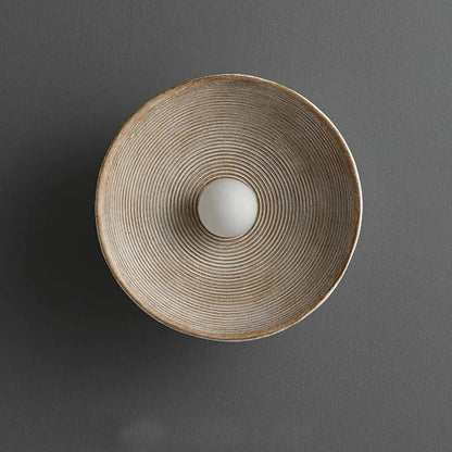 Nordic Creative Retro Round Wall Lamp - TheOrivana