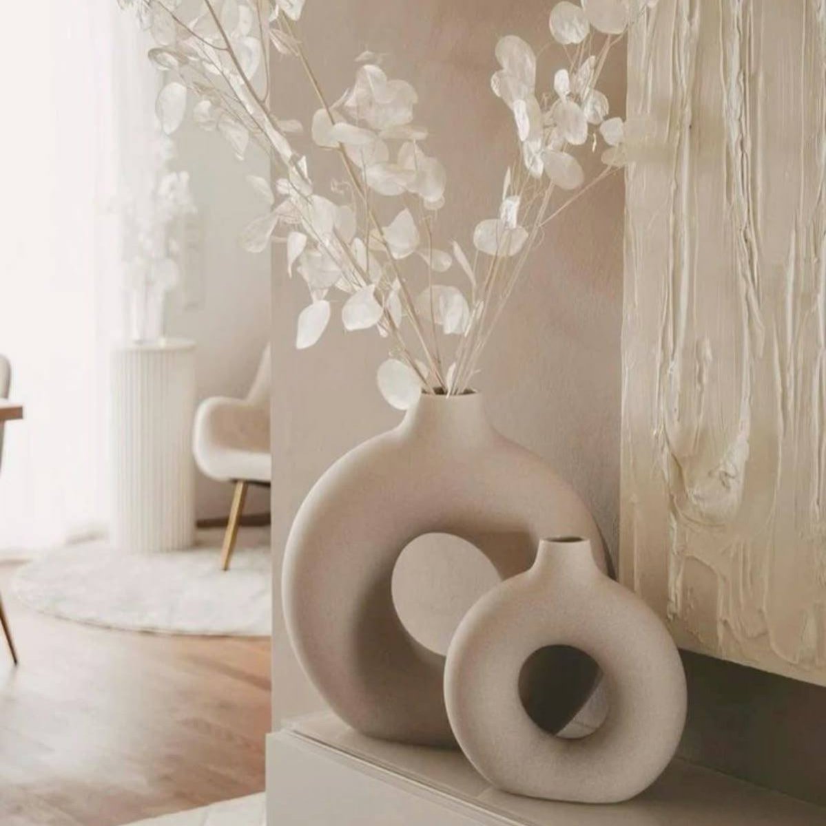 Nordic Donut Ceramic Vase - TheOrivana