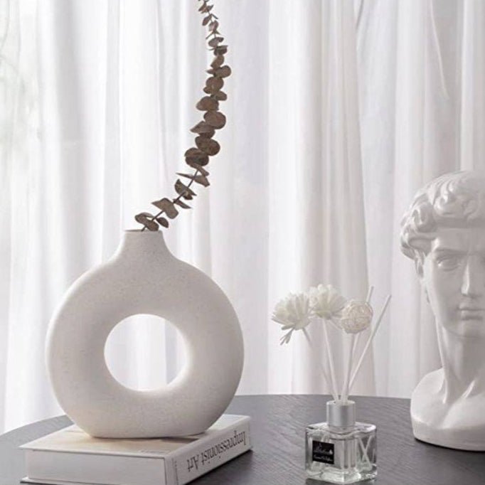 Nordic Donut Ceramic Vase - TheOrivana