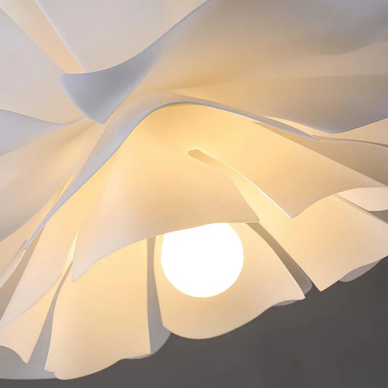 Nordic Minimalist White Lotus Flower Pendant Light - TheOrivana