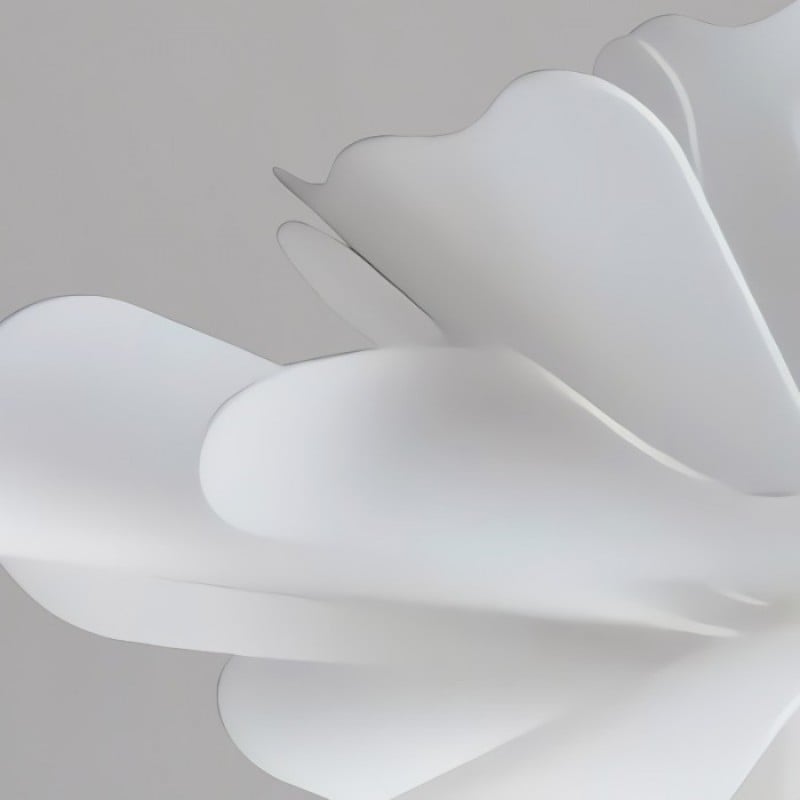 Nordic Minimalist White Lotus Flower Pendant Light - TheOrivana