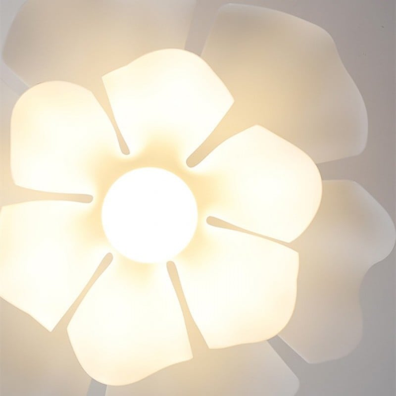 Nordic Minimalist White Lotus Flower Pendant Light - TheOrivana