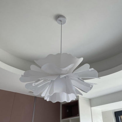 Nordic Minimalist White Lotus Flower Pendant Light - TheOrivana