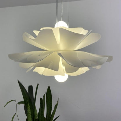 Nordic Minimalist White Lotus Flower Pendant Light - TheOrivana