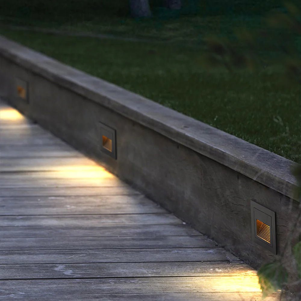 Nordic Modern Metal Square Outdoor Deck/Step Light - TheOrivana