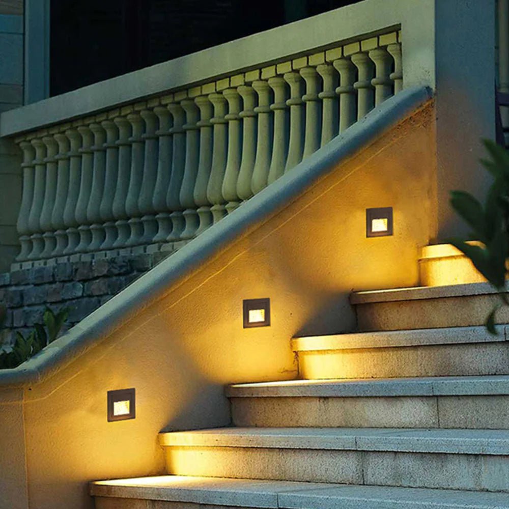 Nordic Modern Metal Square Outdoor Deck/Step Light - TheOrivana