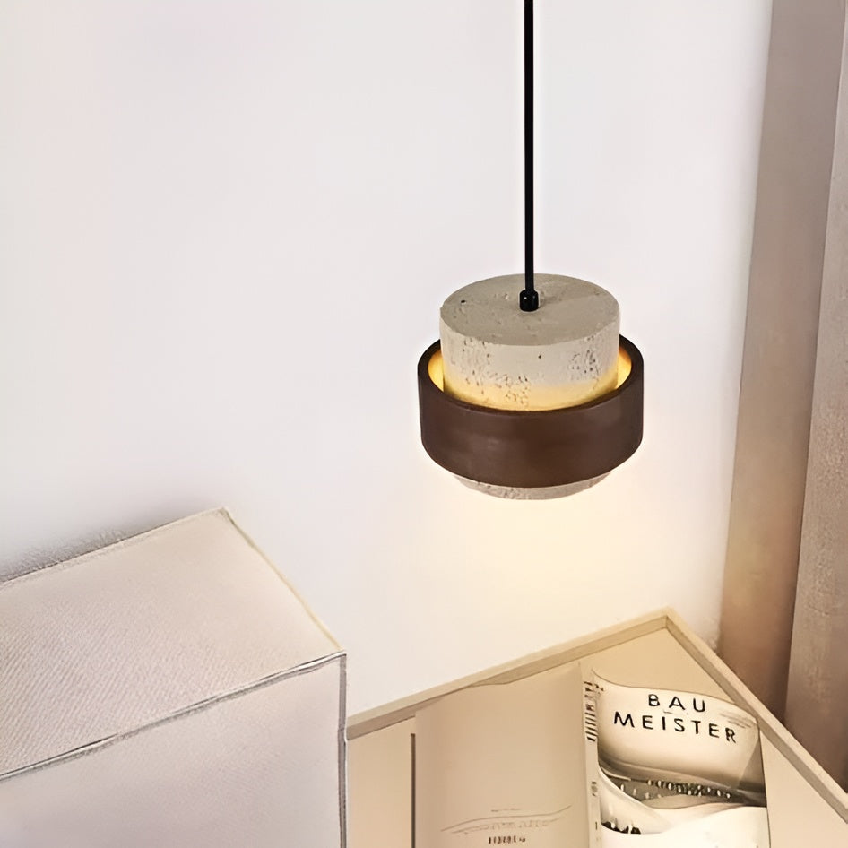Retro Stone Wabi-Sabi Pendant Light