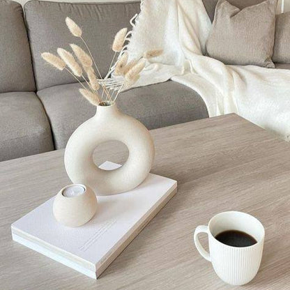 Nordic Donut Ceramic Vase