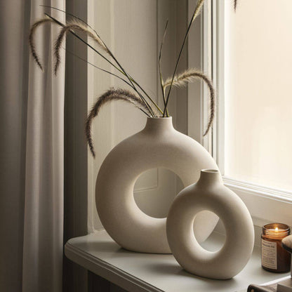 Nordic Donut Ceramic Vase