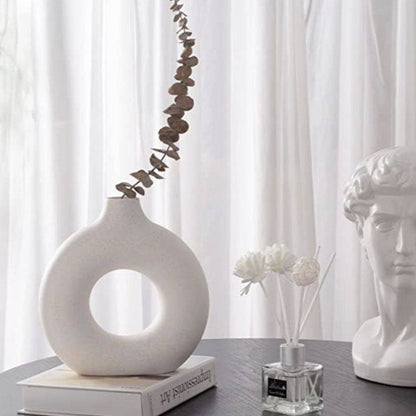 Nordic Donut Ceramic Vase