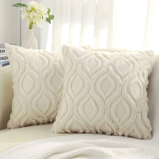 Cozy Textured Cushion Covers - Set of 2