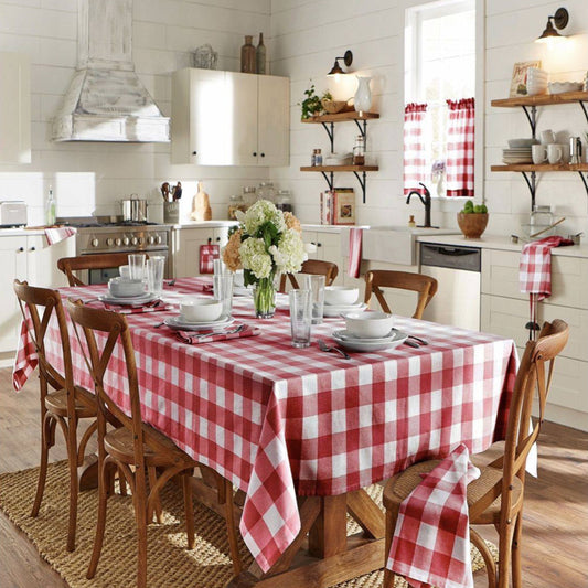 Stylish Checkered Tablecloth