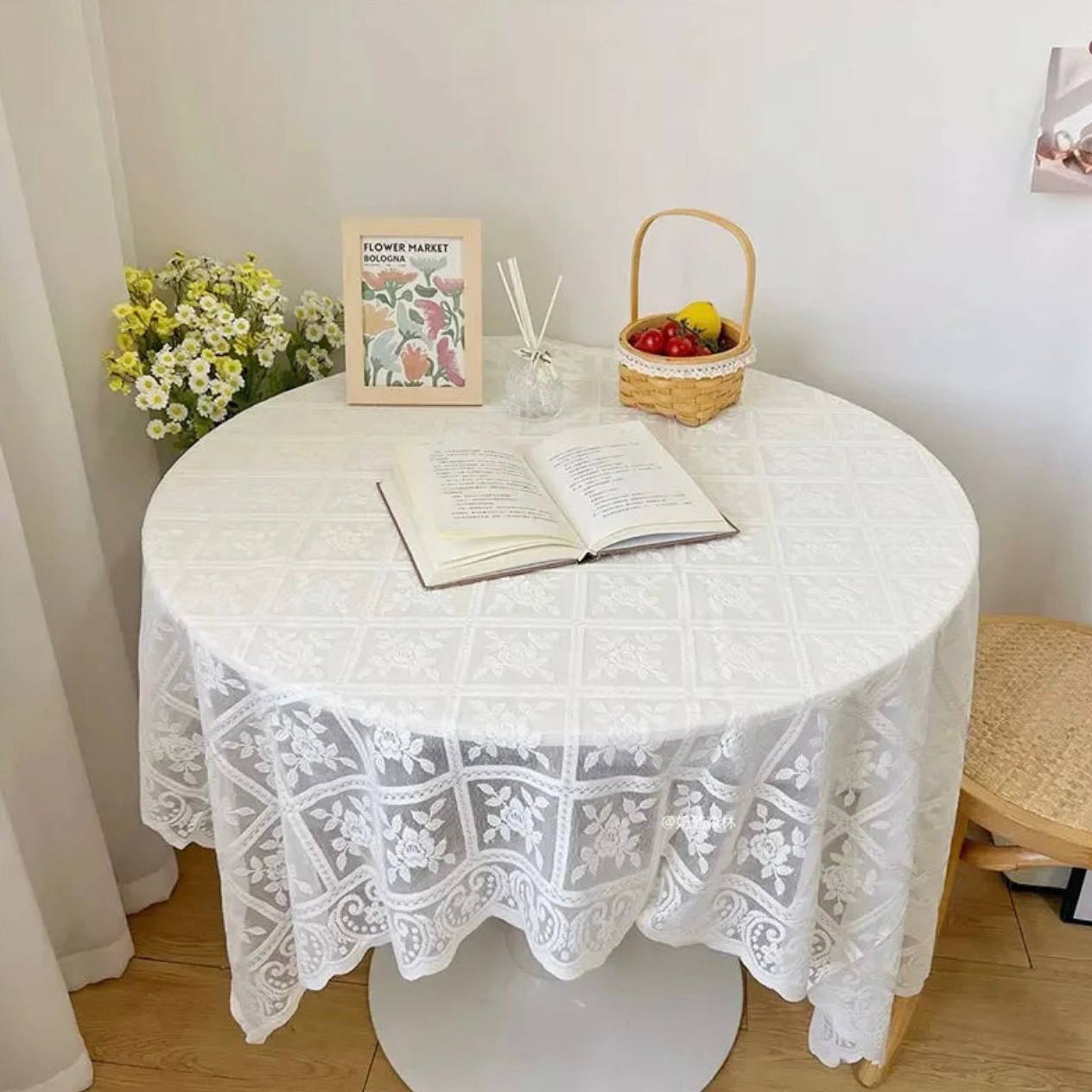Vintage Lace Tablecloth