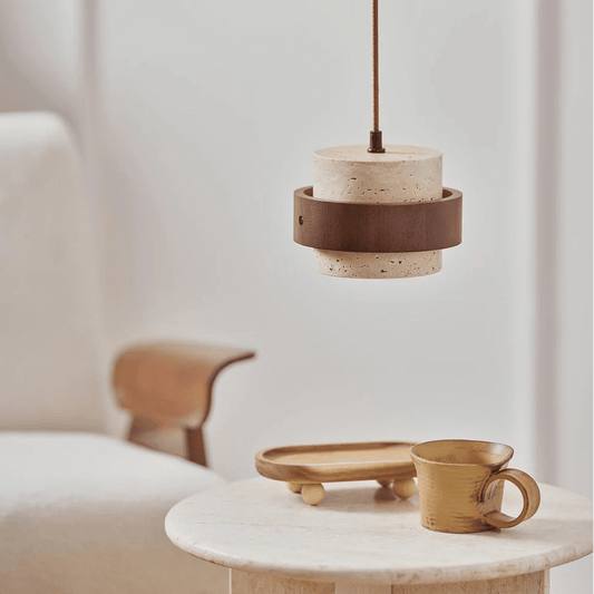 Retro Stone Wabi - Sabi Pendant Light - TheOrivana