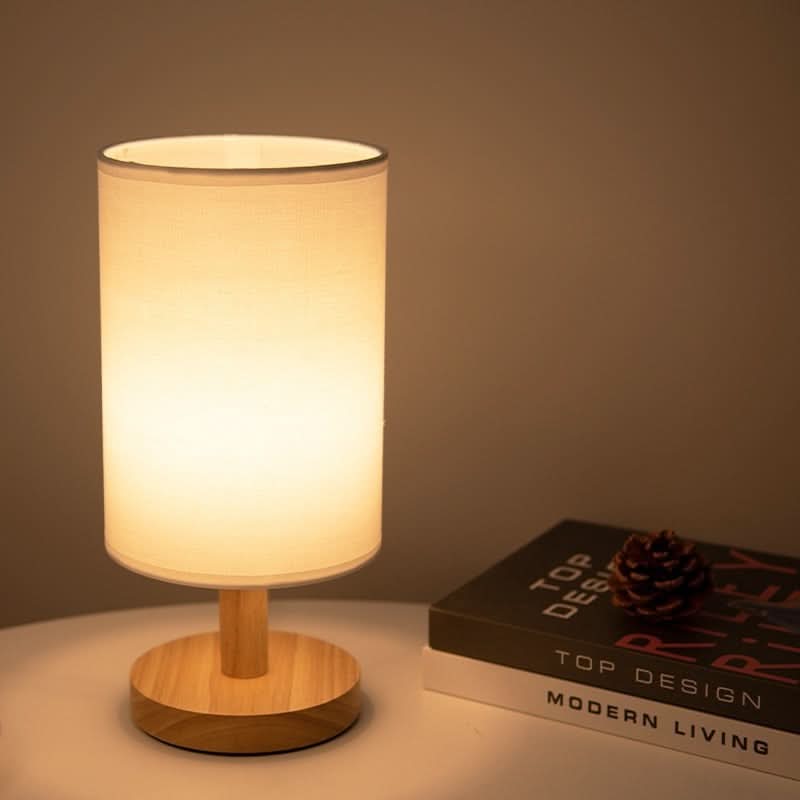 Scandinavian LED Table Lamp – Solid Wood Design - TheOrivana