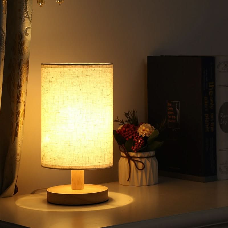 Scandinavian LED Table Lamp – Solid Wood Design - TheOrivana