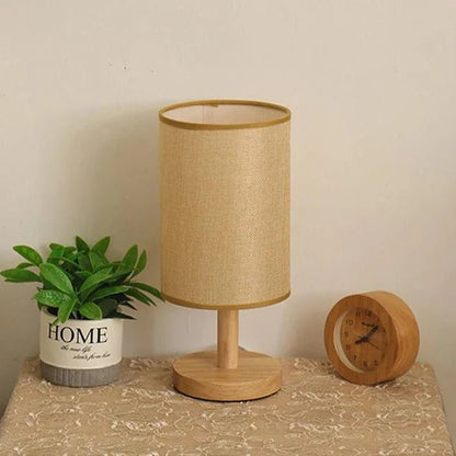 Scandinavian LED Table Lamp – Solid Wood Design - TheOrivana