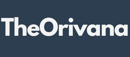 TheOrivana logo on navy background