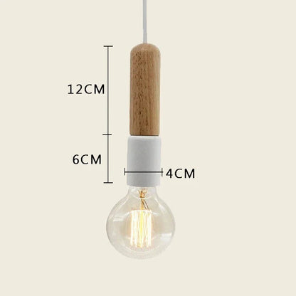 Nordic Wood LED Pendant Light
