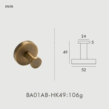 Nordic Brass Towel Rack & Paper Holder