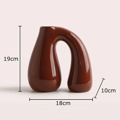 Nami N-Shape Ceramic Vase