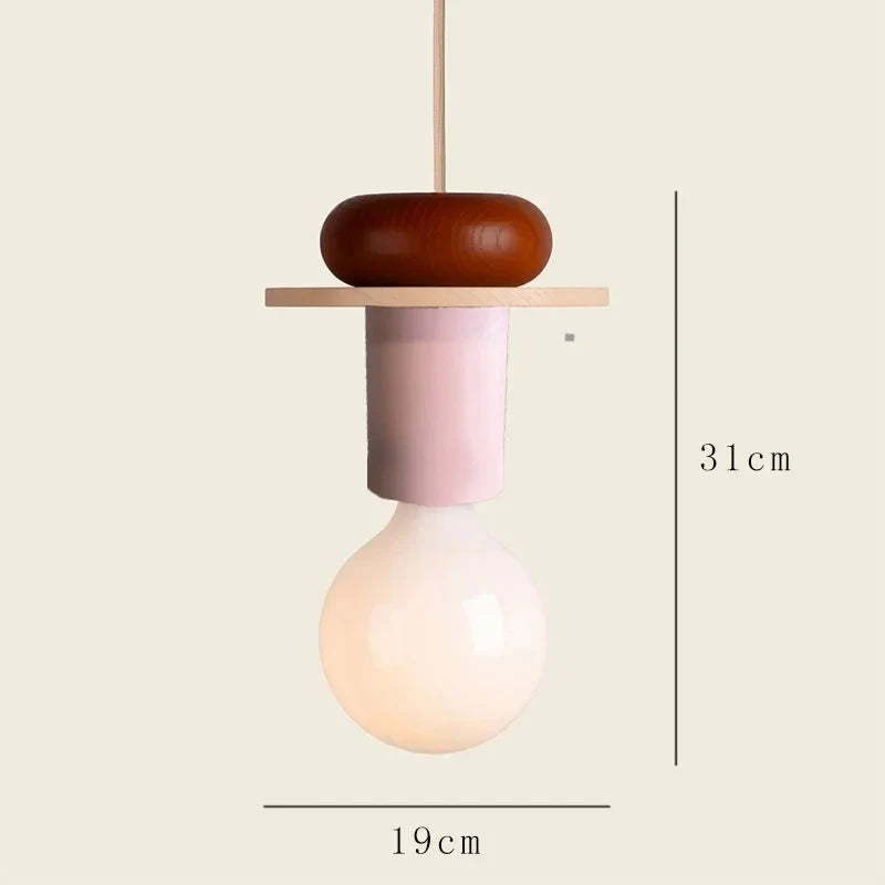 Nordic Wood LED Pendant Light
