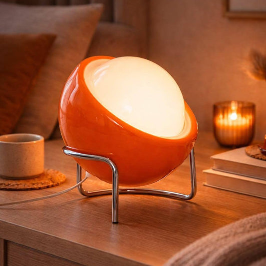 Vintage Bauhaus Glass Globe LED Table Lamp - TheOrivana