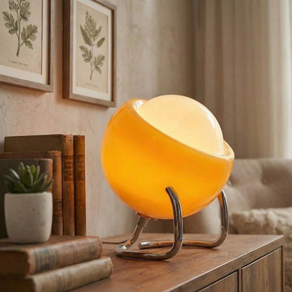 Vintage Bauhaus Glass Globe LED Table Lamp - TheOrivana