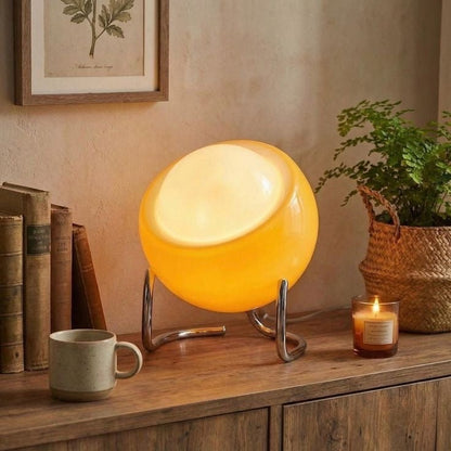 Vintage Bauhaus Glass Globe LED Table Lamp - TheOrivana