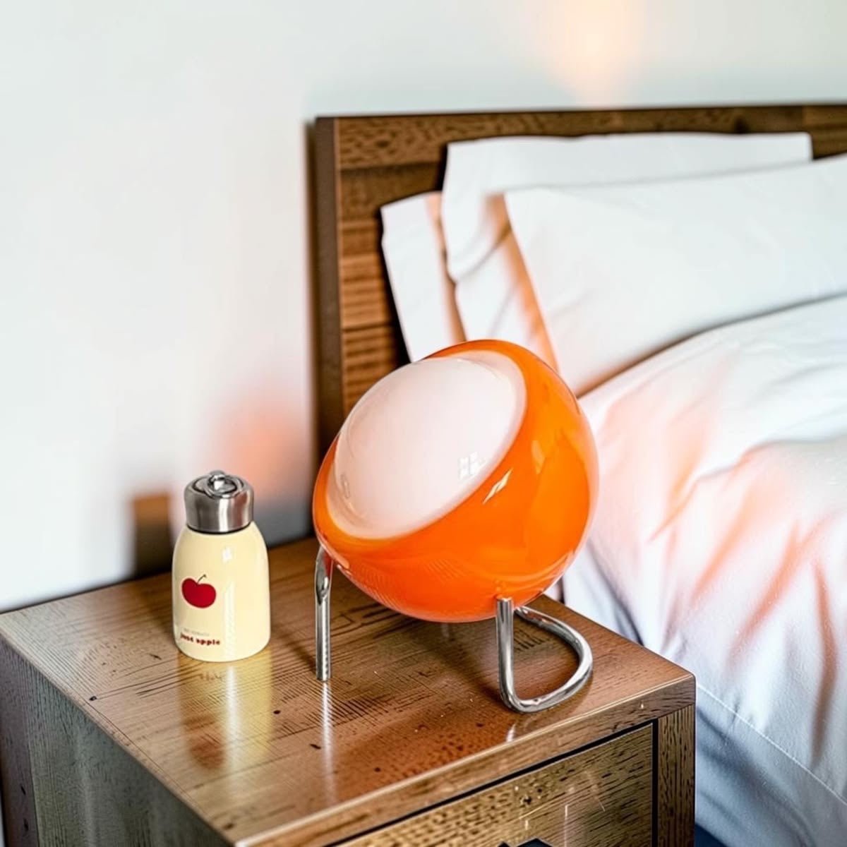 Vintage Bauhaus Glass Globe LED Table Lamp - TheOrivana