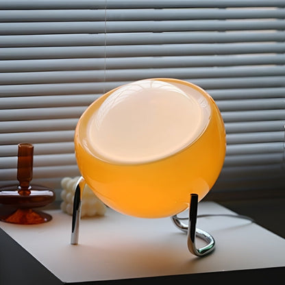 Vintage Bauhaus Glass Globe LED Table Lamp - TheOrivana